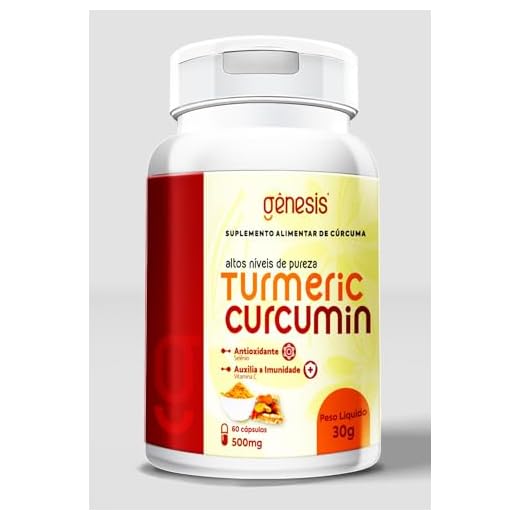TURMERIC CURCUMIN Curcuma longa + selenio + vitamina C. em capsulas (Genesis Farmaceutica) (1)