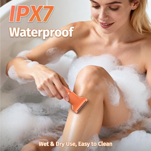 Bikini-Trimmer-for-Women5-in-1-Electric-Razors-for-WomenElectric-Shaver-for-WomensIPX7-Waterproof-Trimmer-for-Men-Legswith-5-Replaceable-Blade-HeadsUSB-Recharge-Dock