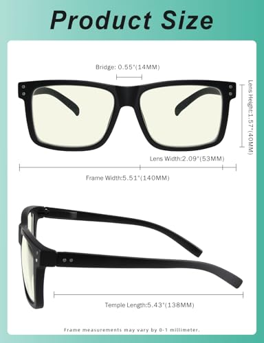 Image of Eyekepper 5-pack Oversized Reading Glasses Blue Light Blocking Large Readers