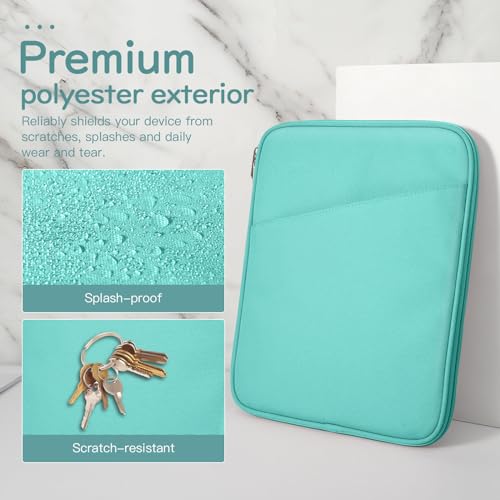 Image of Dadanism 9-11 inch Tablet Sleeve Bag Carrying Case for iPad (A16) 11th Gen 11 inch, iPad 10th Gen 10.9 inch Air 5 /4, iPad Air M4 /Pro 11 inch, iPad 9 /8 /7th, Galaxy Tab A11+ Plus 11 inch, Remarkable 2 10.3 inch, Lake Blue