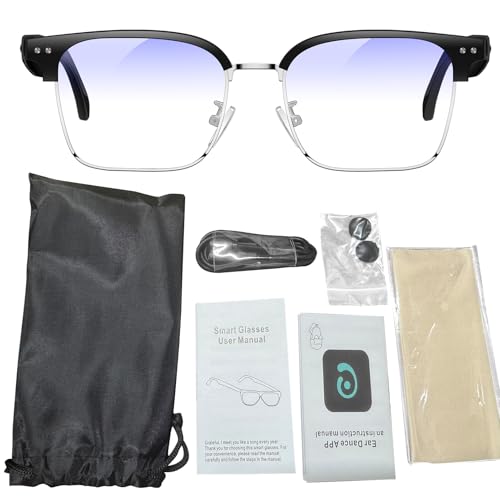 Lunettes intelligentes traduction 164 langues anti-lumière bleue et appel BT Domary