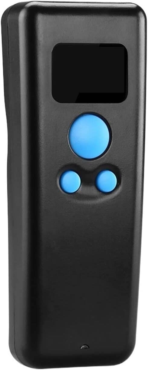 Skanery kodów kreskowych, kieszonkowy Mini skaner Bluetooth 2.4G magazyn logistyka detaliczna skaner kodów kreskowych bezprzewodowy czytnik z ekranem, może szybkie skanowanie (Color : 1 UK, Size : 2