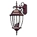 Acclaim Lighting-Three Light Burled Walnut Clear Beveled Glass Wall Lantern-5012BW