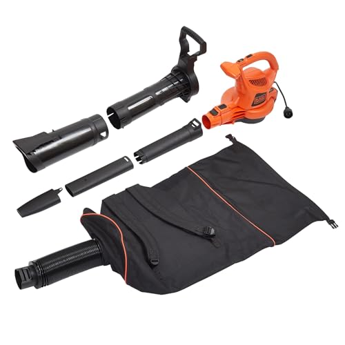 BLACK+DECKER Leaf Blower, Leaf Vacuum and Mulcher 3 in...