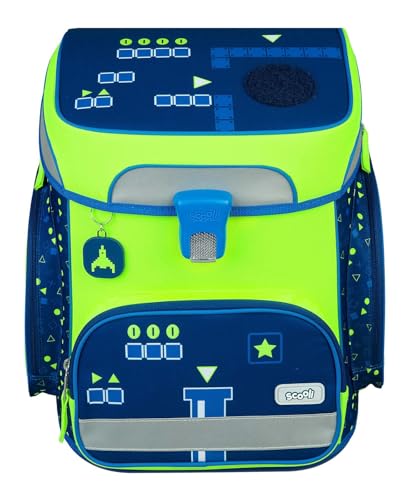 Cartable Scooli Easy Fit vert étanche et robuste contre les affaires mouillées