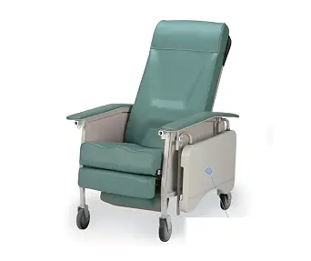 Invacare Deluxe Extra Wide 3-Position Recliner, Jade Blue