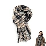 Echarpe chaude femme:Fabriqué en fibre de polyester. offrent une meilleure rétention de la chaleur, vous garder au chaud tout le temps.