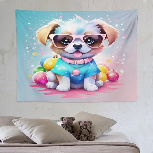 Tapis mural pazzk chien pour cacher un mur blanc de chambre