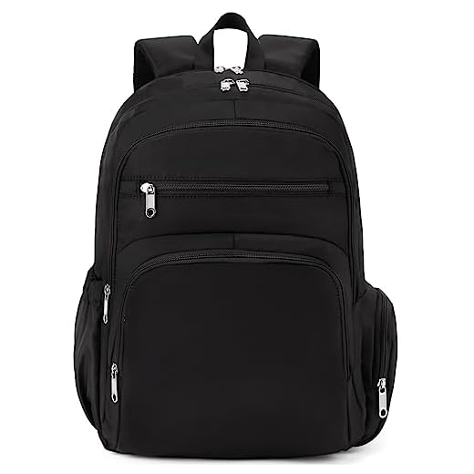 Black Backpack Bookbag Extra Large College Campus Shcool Bag Fits 15.6 Inch laptop Lightweight Casual Daypack Work Bag Water-resistant XL Travel Backpack for Women with Trolley Sleeve Mochila De Viaje