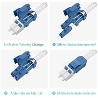 FLYPROFiber 10m OS2 LWL Singlemode Glasfaser Patchkabel LC/UPC auf LC/UPC, 10GB Gepanzerte Glasfaser-Kabel Outdoor Uniboot, Duplex 9/125um (10m-100m) 3mm LSZH – Ansicht 5