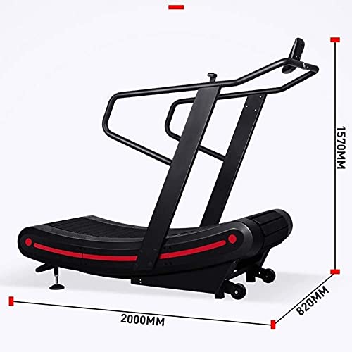 TOTLAC Das kommerzielle Laufband ohne Strom im Fitnessstudio, gebogener mechanischer Crawler, kann Haus und Büro ohne… – Bild 3