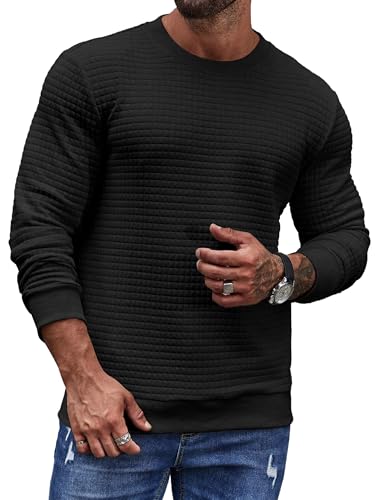 Image of Noble Monk Men's Round Neck Sweatshirt | Casual Long Sleeve Pullover | Regular Fit Winter Wear Top | Stylish Daily Outerwear