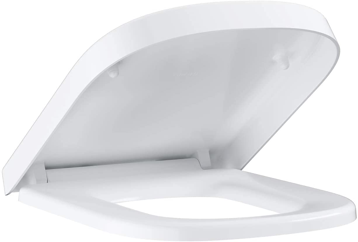 GROHE pack complet WC suspendu Solido Compact, bâti support universel, toilette et fixations invisibles, cuvette Euro Ceramic, plaque de commande, 39891000 (Import Allemagne) Blanc
