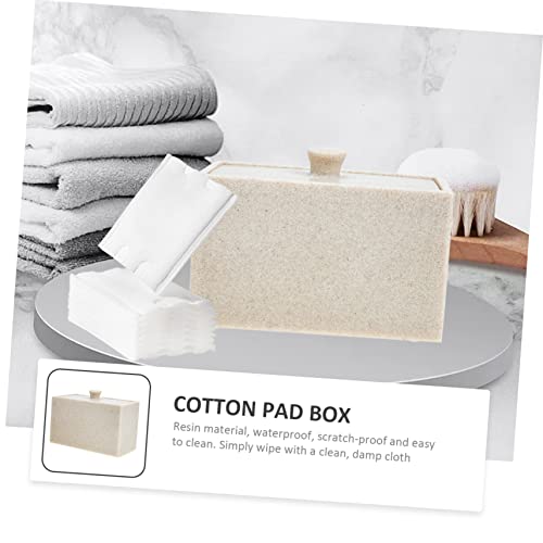Boîte coton démaquillant à compartiments POPETPOP avec couvercle pour cosmétiques - 4