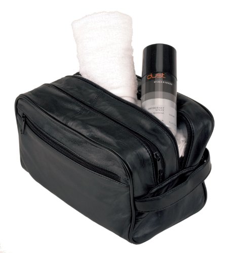 Alassio - 44001 JUMBO - toilet bag extra large, washbag, leather, black Alassio - 44001 JUMBO - toilet bag extra large, washbag, leather, black