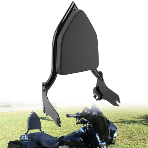 Dossier de passager moto noir arrière amovible sissy bar pour Road King 1997-2008