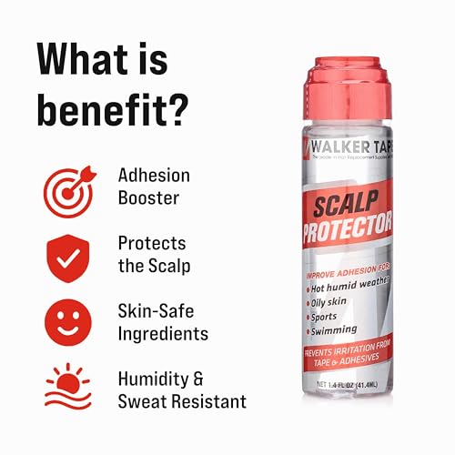 Image of Walker Scalp Protector Thick Dab-On 41.4 ml (1.4 FL oz) | Strong Booster Support for Toupees & Hair Patches | Anti-Itching & Anti-Bacterial Formula | Enhances Adhesion & Long Lasting Hold | Pack of 1