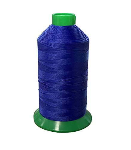 Serabond Bonded Polyester Thread 92 UV Resistant Heavy Duty Sewing Thread 8 oz Spool - Can Be Used On Home Sewing Machines (Royal Blue)