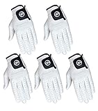 golfhandschuhe waschen Feuchtigkeitskontrolle, Griffigkeit und Komfort: Die Einlage aus Lycra bietet flexible Bewegungen für Ihre Hand zusammen mit Atmungsaktivität. Luftlöcher an Herren-Handschuhen sind so konzipiert, dass sie im Blick bleiben und den Feuchtigkeitsregulierungsmechanismus behalten. Der Verschlussriemen sorgt für maximale Anpassung. Doppellagiges Leder auf der Handfläche bietet zusätzlichen Halt und Haltbarkeit der Handschuhe. Das Handgelenk ist elastisch für mehr Bewegung, die bequem ist.