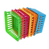 marquee background color Empilabilité pratique : paniers de rangement salle de classe peuvent empilés pour économiser de l'espace, ce qui faciles à transporter et à ranger, adaptés aux environnements , scolaires et de bureau, petits paniers de rangement, paniers colorés pour de classe