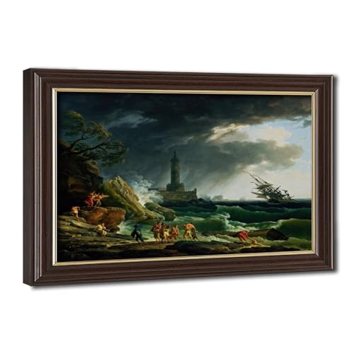 Toile tempête sur la côte méditerranéenne Vernet pour décorer votre bureau