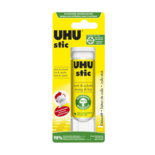 UHU Stic, Der Bewährte Klebestift - Klebt Stark, Schnell und dauerhaft, 40 g