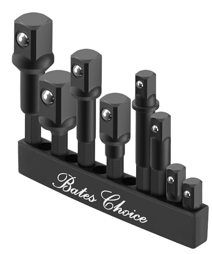 Bates- Impact Grade Sockets Adapter Set, 8 pcs, 1/4