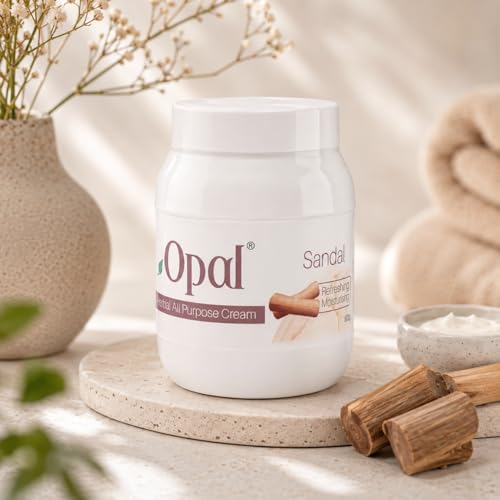 Image of OPAL Sandalwood Herbal All Purpose Cream for Deep Nourishing & Refreshing Moisturizing Cream - Hydrating & Revitalizing Skin Care Cream All Skin Types - 800gm