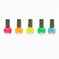 3C4G Glow in The Dark Nail Polish Set for Girls & Teens - 5 Vibrant, Non-Toxic, Fun & Safe Nail Polish Kit for Kids Ages 8+ - Perfect for Sleepovers, Parties, & Gifts by Make It Real