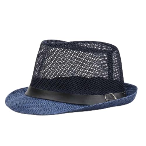 Casquette d'été en paille et maille creuse pour voyage et plage pour homme actif
