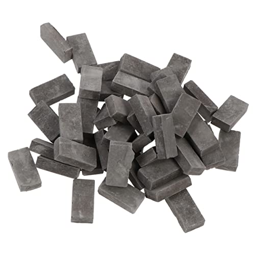 UPKOCH ミニチュアレンガ 50個入り 本物そっくりのミニチュアレンガ Diy建物用 サンドテーブル用 子供向けマイクロシーン作成用 造園模型アクセサリーセット