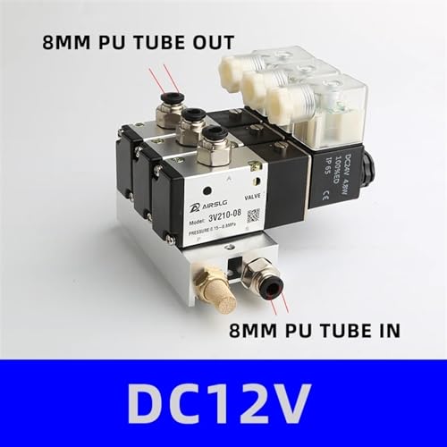 Électrovanne 3V210-08-NC pour centraliser la distribution d'air comprimé - 8
