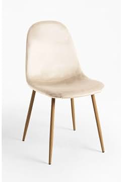 Regalos Miguel - Sillas Comedor - Silla Teok Terciopelo - Beige