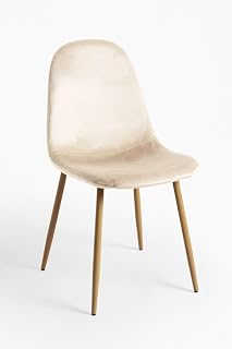 Regalos Miguel - Sillas Comedor - Silla Teok Terciopelo - Beige