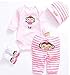 Reborn Baby Doll Clothes for Girl 20-22 Inches Newborn Girl Baby Doll Clothing Sets