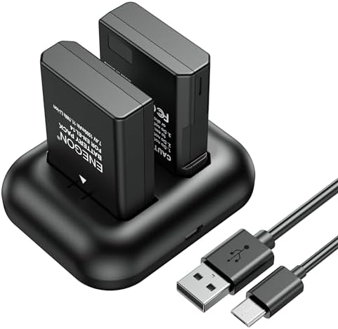 EN-EL14/EN-EL14a ENEGON Replacement Battery 1500mAh(2-Pack) and Rapid Charger kit for Nikon D3100,D3200,D3300,D3400, D3500, D5100, D5200, D5300, D5500, CoolpixP7000,P7100,P7700,P7800 DSLR