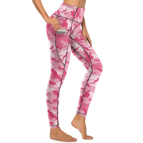 Pantalon de yoga camouflage rose Novastar idéal pour le studio de gym et les sorties
