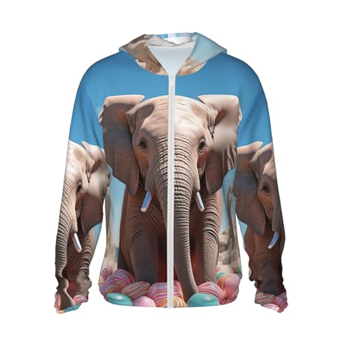 Veste à capuche protection solaire totale Elephant Ball pour peaux sensibles