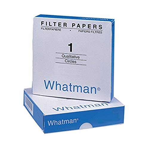 GE Whatman 1001-090 Qualitative Filter Papers, Grade 1: 11 um, 90 mm, Paper (Pack of 100)