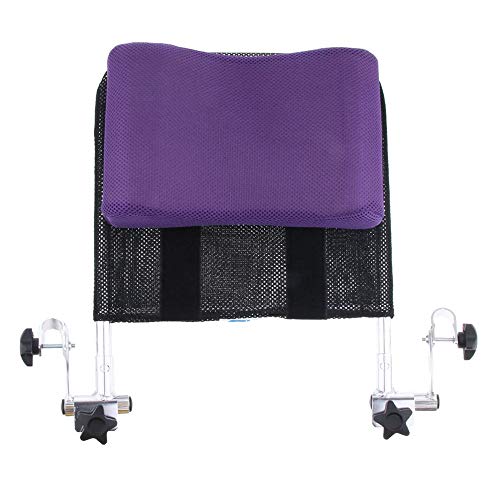 JFJL Appui-tête Universel pour Fauteuil Roulant,appuie-tête Portable Support De Tête De Cou Rembourrage Réglable pour Adultes Accessoires De Fauteuil Roulant Universel pour 16-20 Pouces,Purple