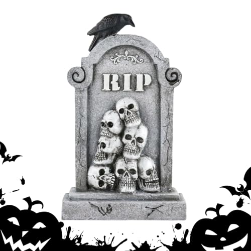 Ahuuen Lapidi Per Tombe Halloween - Decorazioni Di Halloween Per Esterno,Pietre Tombali Spaventose Per Terreno Decorazioni Esterne Giardino Prato Feste All Aperto Mostra