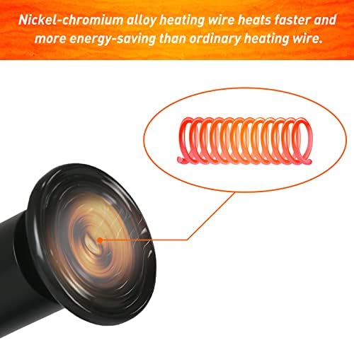 Coospider Reptile Tortoise Heat Clamp Lamp Infrared Ceramic Emitter Bulb Basking Kit Light Base Stand 100w E27 Warm Night Lamp for Terrarium/Vivarium/Amphibians/Lizards/Turtle/Snakes/Chicks/Puppies