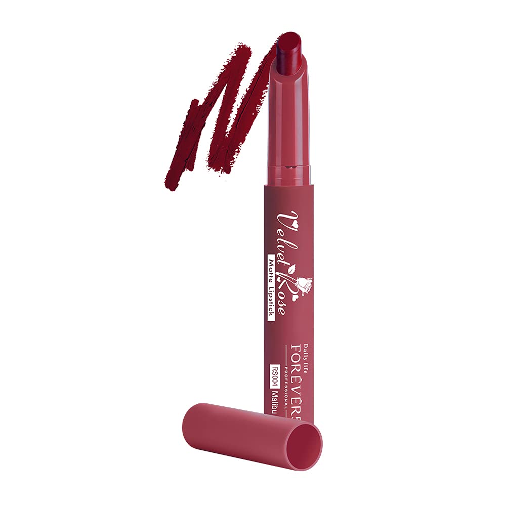 Daily Life Forever52 Velvet Rose Matte Long-Lasting Crayon Lipstick (Enriched With Rose Oil) - Hydrating Lip Color With Bold and Silky Finish Look (Malibu-04)-picture-14