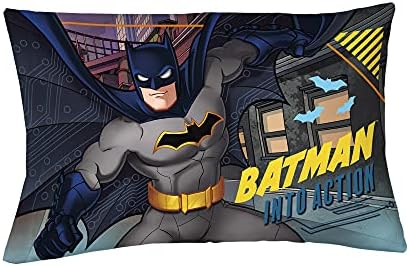 Franco Kids Bedding Super Soft Microfiber Reversible Pillowcase, 20 in x 30 in, Batman