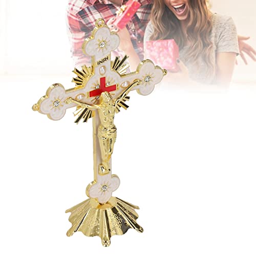 Cruzes Esmaltadas, Cruzes Esmaltadas de Metal Branco Dourado Honorável Revestimento Esmaltado Elegan