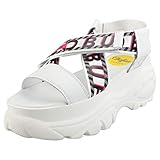Buffalo Women's Bo Sandals, White, 9 Medium US