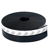 JEMESI Dichtungsstreifen, 3.5×1000 CM Schwarz Selbstklebend Silikon Dichtungsband...