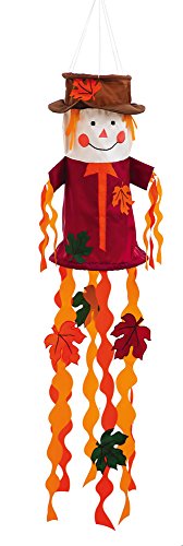 Evergreen Flag Mr. Scarecrow Windsock Outdoor Decor | 3.5 Feet Long | Front Door Fall Decor For Homes, Portch, Yard and Gardens | Christmas Thanksgiving Party Decoration