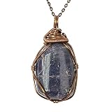 Raw Sapphire Necklace - Blue Sapphire Pendant - September Birthstone Jewelry - Comes with 24 Inch An