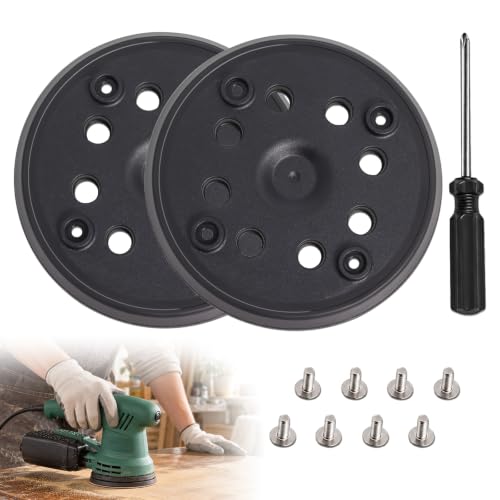 Lijadoras excéntricas | Plato De Lija 125mm Con Hook Y Loop Compatible Con Bosch Pex 270 A Pex 270 Ae Lijadora Excéntrica Con Destornillador Por Poweka 2 Piezas